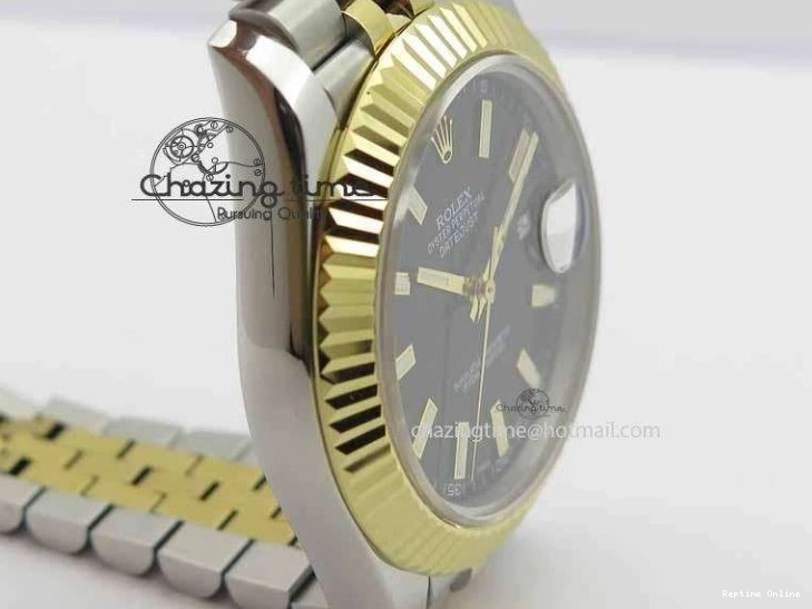 0416 DateJust II 41mm SS YG BP Maker Best Edition Black Dial On Jubilee Bracelet A Lightweight 3670